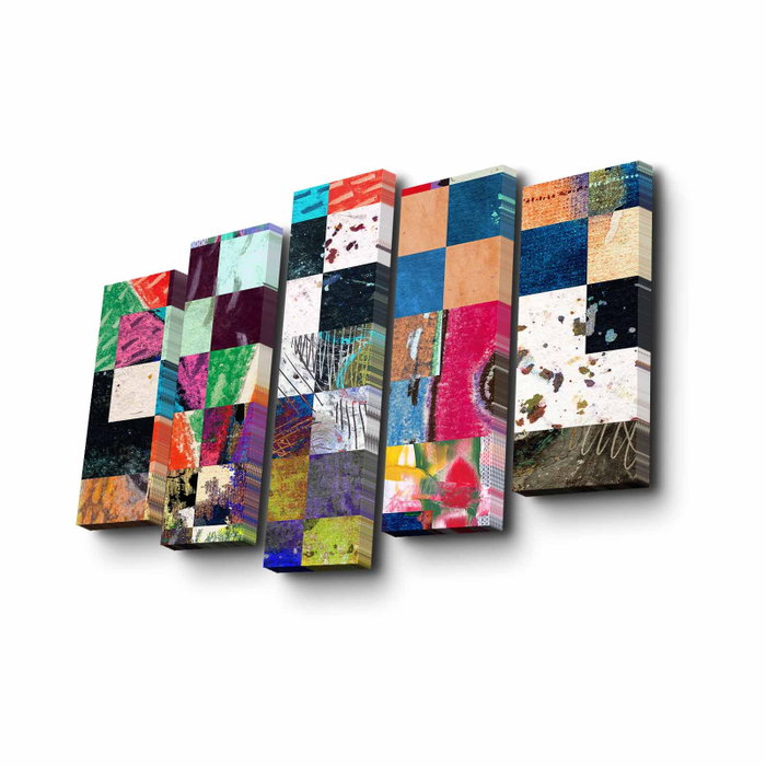 Wallity Cuadro Decorativo en Lienzo 5 Piezas 5PUC-118